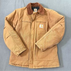 Vintage Carhartt C03 Canvas Duck Quilted Coat Mens 40 Regular